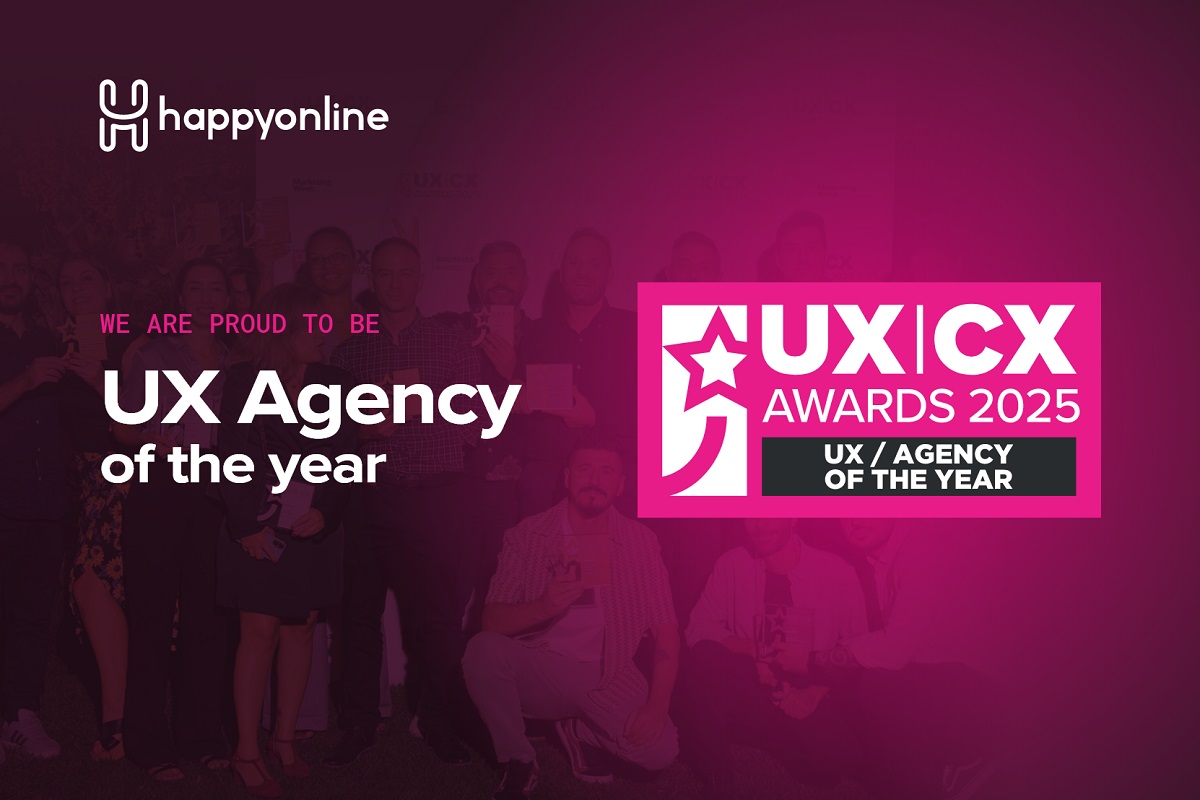 Agency of the Year! Κορυφαία διάκριση για την HappyOnline στα UX|CX Awards 2025
